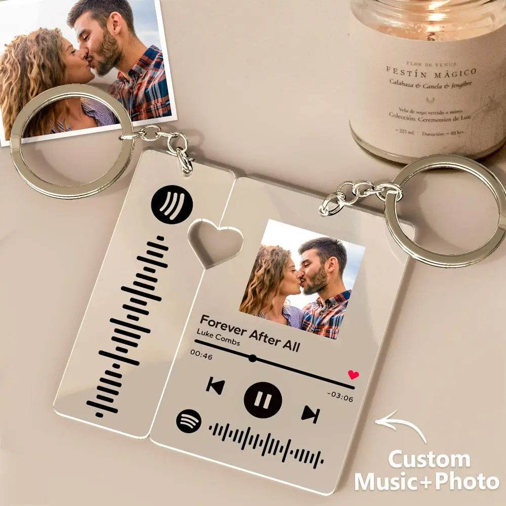 happy-prints.eu - Personalisierter Spotify-Schlüsselanhänger als wunderbares Geschenk für Paare, Verliebte und alle, die Musik lieben