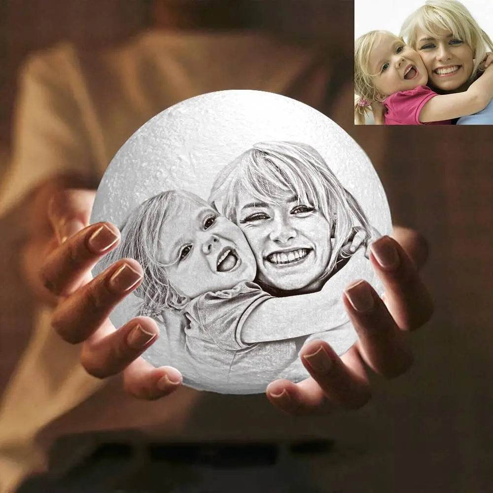happy-prints.eu - Personalisierte Mondlampe – Dein magisches Geschenk für besondere Momente - in 5 Größen