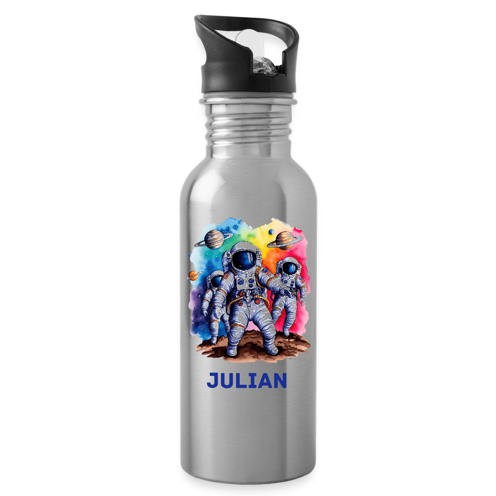 happy-prints.eu - Personalisierte Trinkflasche mit Astronauten Motiv und Name - Text und Motiv easy anpassbar