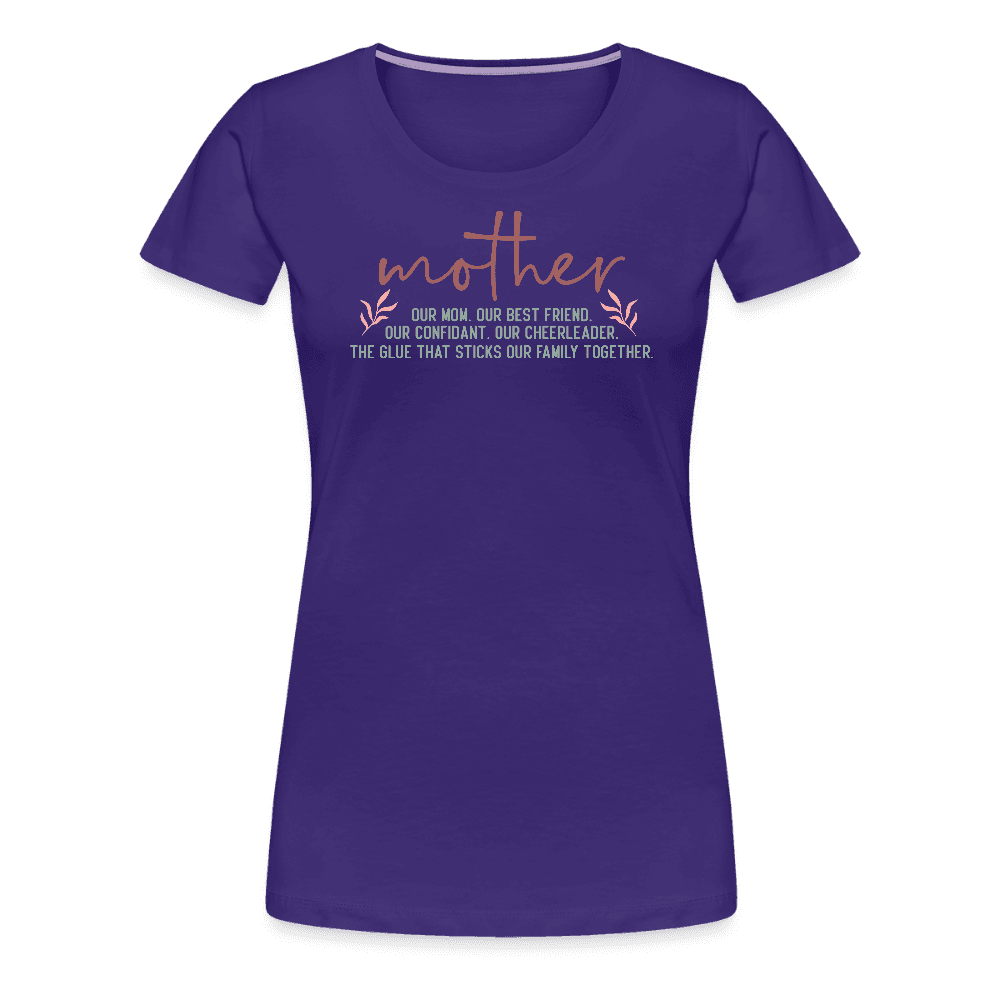 happy-prints.eu - Persponalisiertes Frauen Premium T-Shirt mit Spruch zum Muttertag - Motiv und Text kann adapitiert werden
