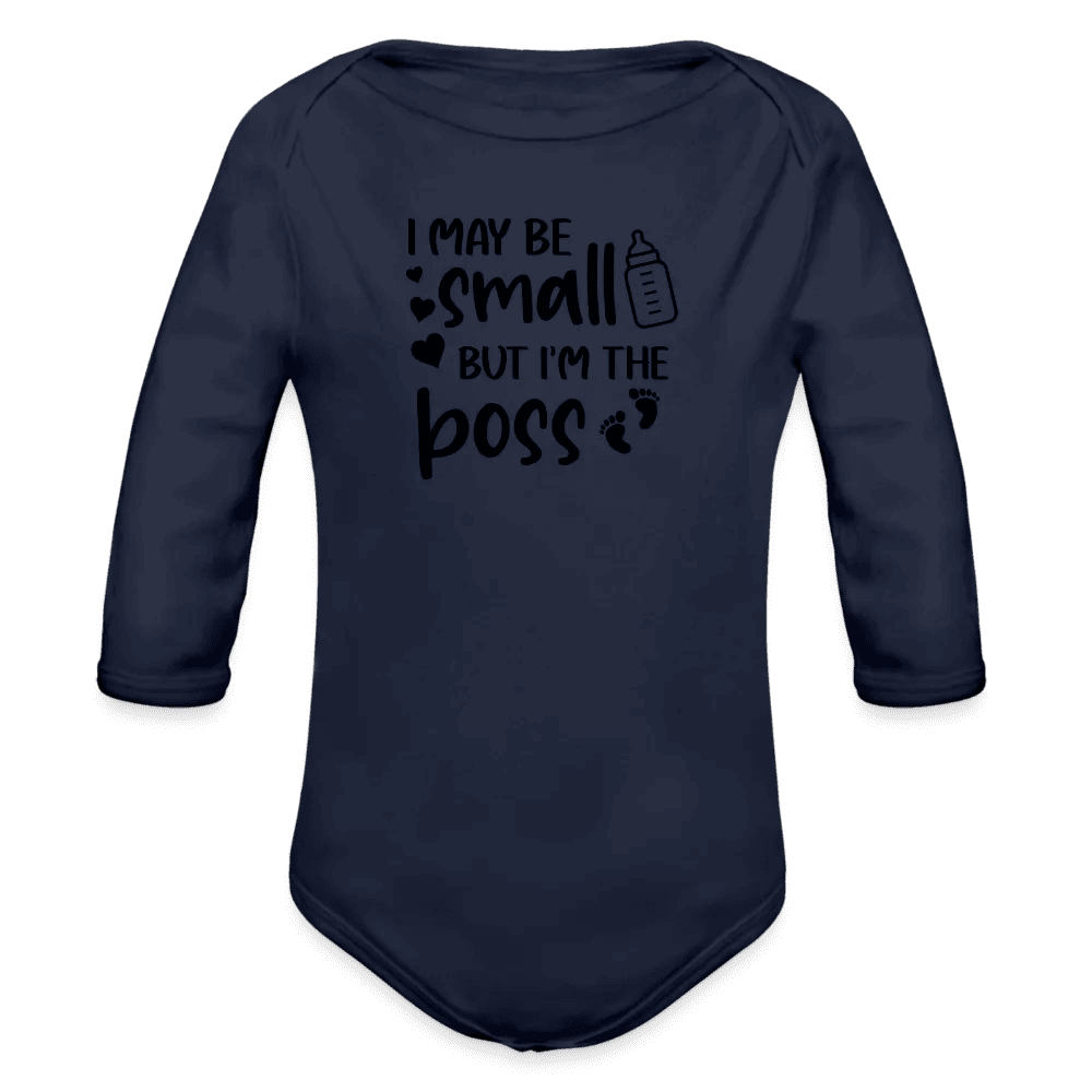 happy-prints.eu - Personalisierter Unisex Baby Bio-Langarm-Body - 100% Bio Baumwolle - bis Größe 80 bzw. 12 Monate - in vielen Farben und Größen - Bild, Motiv und Text sind individualisierbar