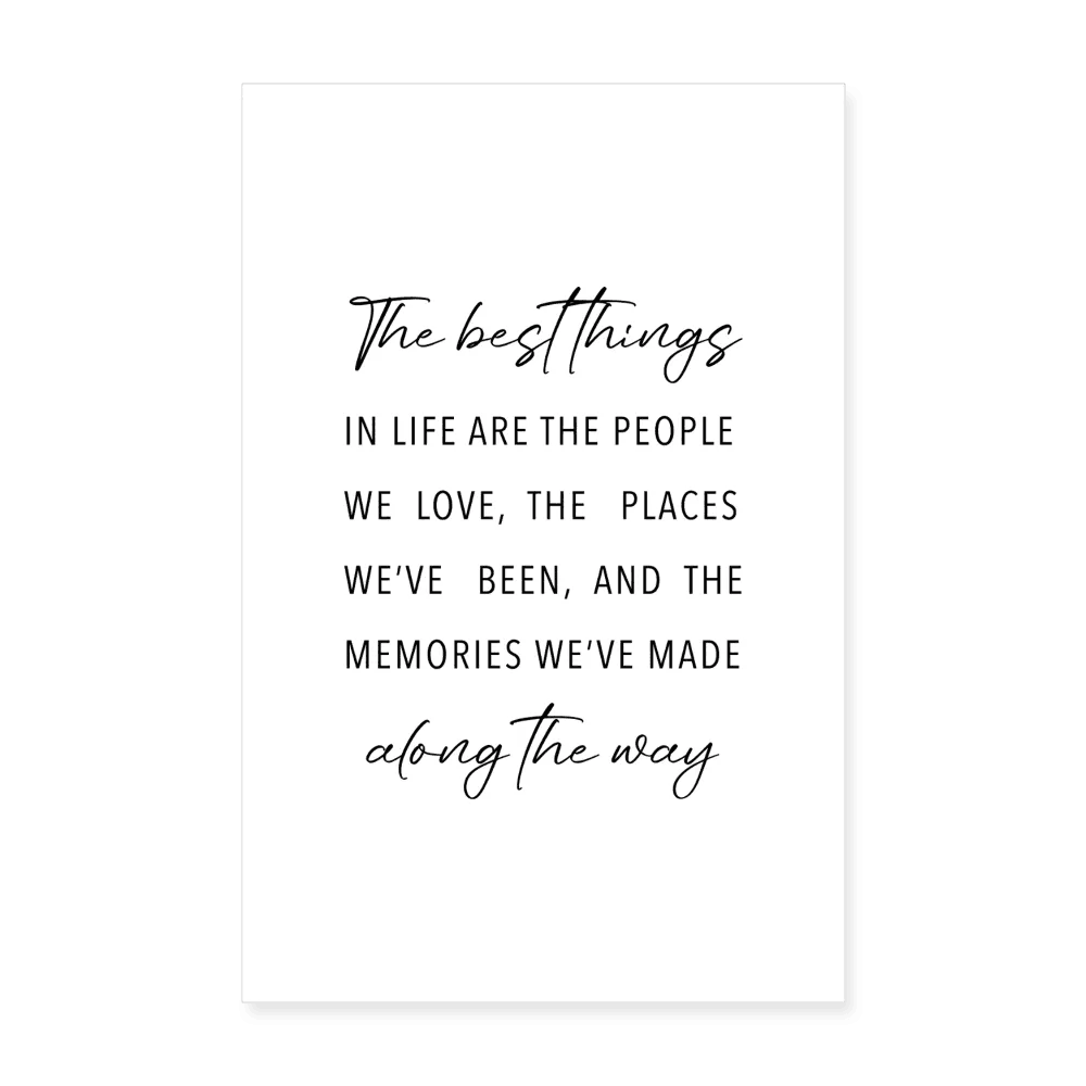 happy-prints.eu - Personalisiertes Poster mit Spruch - The best things in life - 20x30 cm - Motiv, Bild, Text und Produkt einfach änderbar