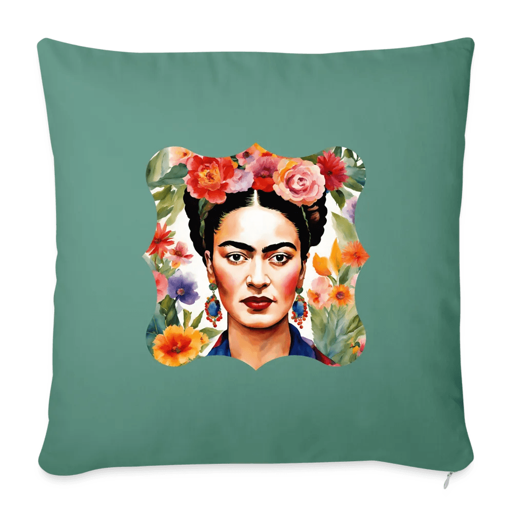 happy-prints.eu - Personalisiertes Sofakissen mit Füllung - Frida Kahlo abstrakt interpretiert - tolle ergänzende Motive in dieser Serie - 44 x 44 cm - viele verschiedene Polsterfarben
