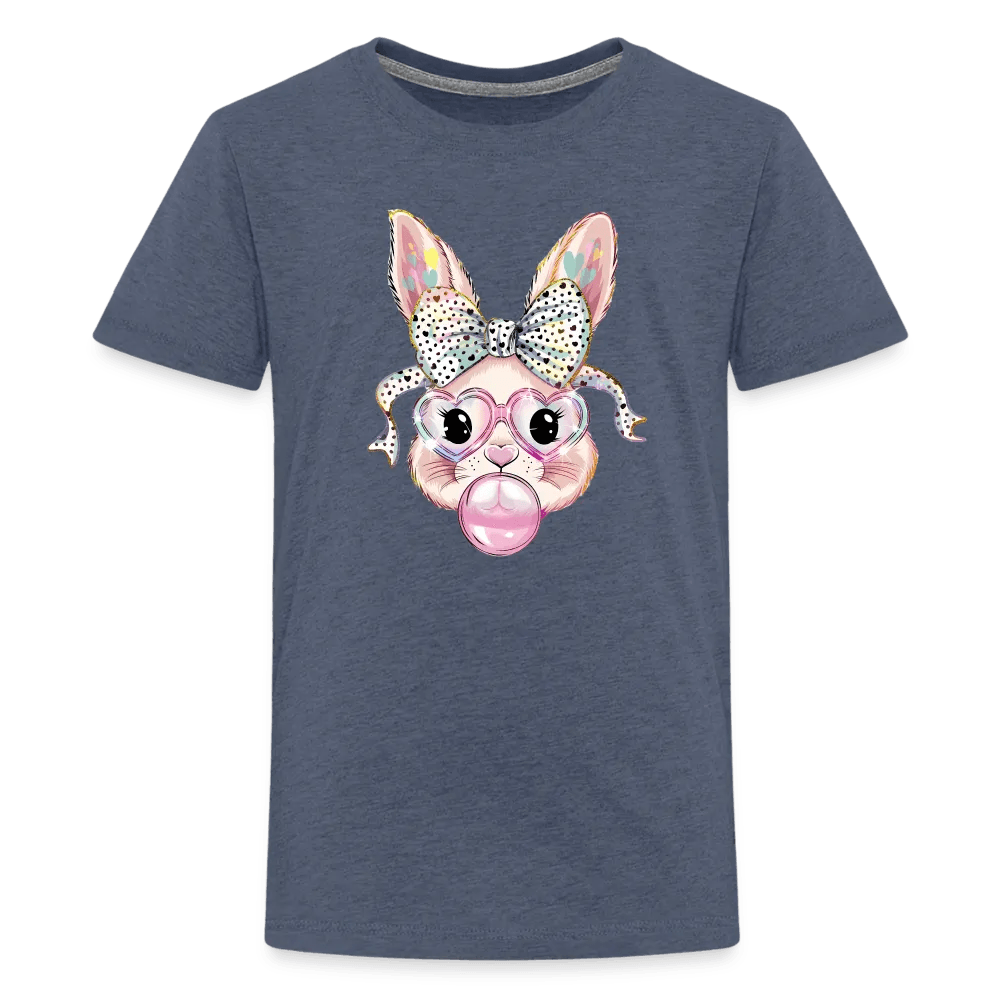 happy-prints.eu - Personalisiertes Kinder T-Shirt für Ostern - Frohe Ostern Shirt mit Osterhase, Masche, Brille und Kaugummi - Motiv, Text, Produkt und Bild leicht anpassbar - in vielen Größen (bis 164 / 12 Jahre) und Farben