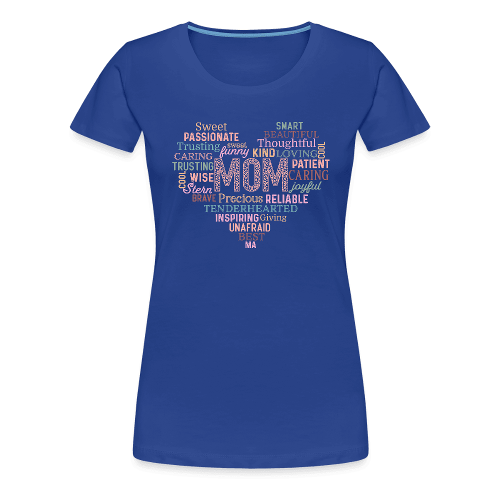happy-prints.eu - Frauen Premium T-Shirt mit Herz - tolles Motiv zum Muttertag - Motiv und Text easy änderbar