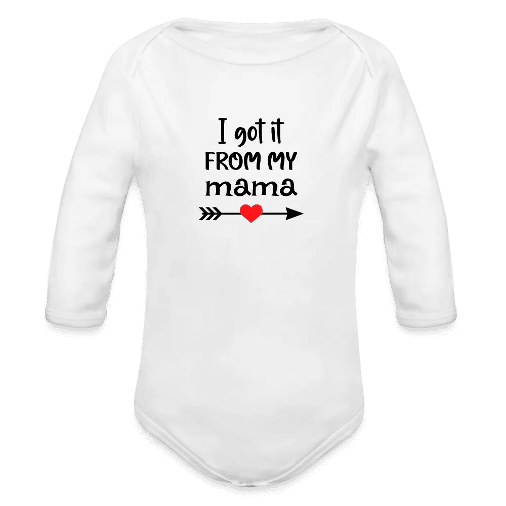 happy-prints.eu - Personalisierter Unisex Baby Bio-Langarm-Body mit Spruch - 100% Bio Baumwolle - bis Größe 80 bzw. 12 Monate - in vielen Farben und Größen - Bild, Motiv und Text sind individualisierbar