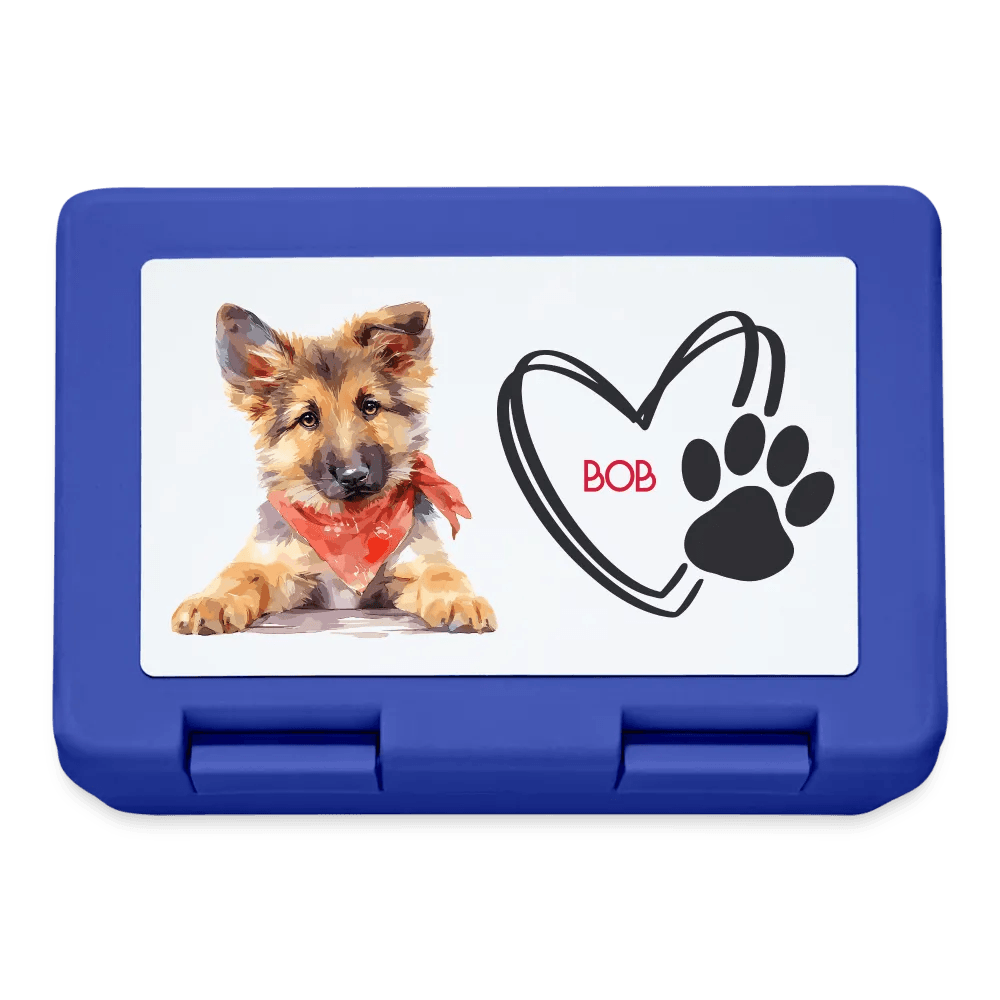 happy-prints.eu - Personalisierter Behälter für Hunde Leckerlis - Motiv und Text veränderbar - Bild des eigenen Hundes hochladbar