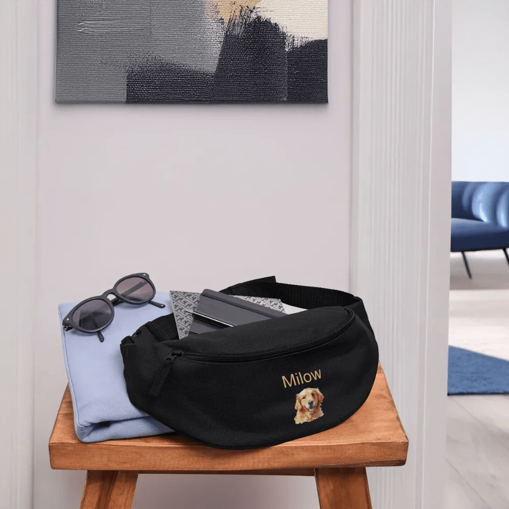 happy-prints.eu - Personalisierte Gürteltasche für Hunde - Leckerli Tasche - in verschiedenen Farben - Bild, Motiv und Text änderbar