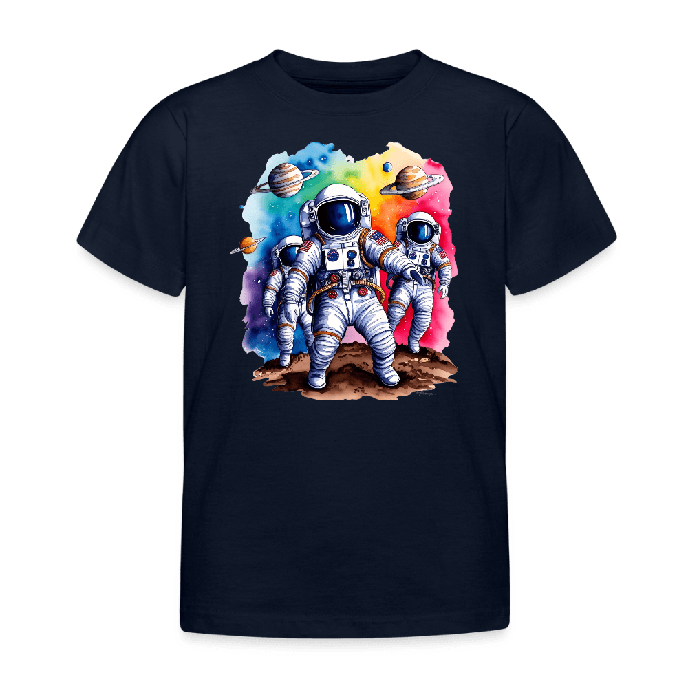 happy-prints.eu - Personalisiertes Kinder T-Shirt mit Astronauten - Text und Motiv einfach änderbar