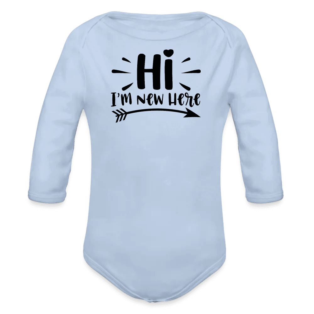 happy-prints.eu - Personalisierter Unisex Baby Bio-Langarm-Body mit Aufdruck - 100% Bio Baumwolle - bis Größe 80 bzw. 12 Monate - Strampler Body mit Tier - in vielen Farben und Größen - Bild, Motiv und Text sind individualisierbar