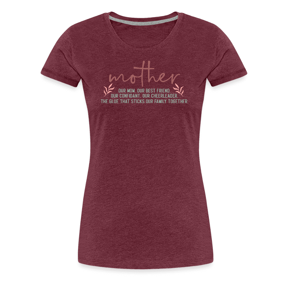 happy-prints.eu - Persponalisiertes Frauen Premium T-Shirt mit Spruch zum Muttertag - Motiv und Text kann adapitiert werden