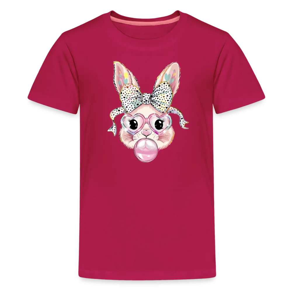 happy-prints.eu - Personalisiertes Kinder T-Shirt für Ostern - Frohe Ostern Shirt mit Osterhase, Masche, Brille und Kaugummi - Motiv, Text, Produkt und Bild leicht anpassbar - in vielen Größen (bis 164 / 12 Jahre) und Farben