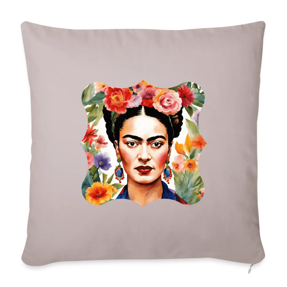 happy-prints.eu - Personalisiertes Sofakissen mit Füllung - Frida Kahlo abstrakt interpretiert - tolle ergänzende Motive in dieser Serie - 44 x 44 cm - viele verschiedene Polsterfarben