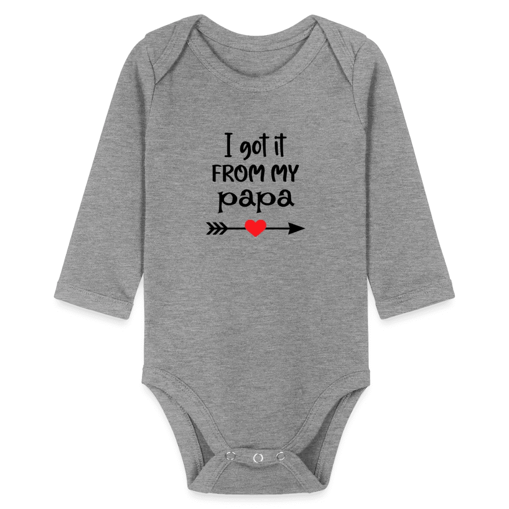 happy-prints.eu - Personalisierter Unisex Baby Bio-Langarm-Body mit Spruch - 100% Bio Baumwolle - bis Größe 80 bzw. 12 Monate - in vielen Farben und Größen - Bild, Motiv und Text sind individualisierbar