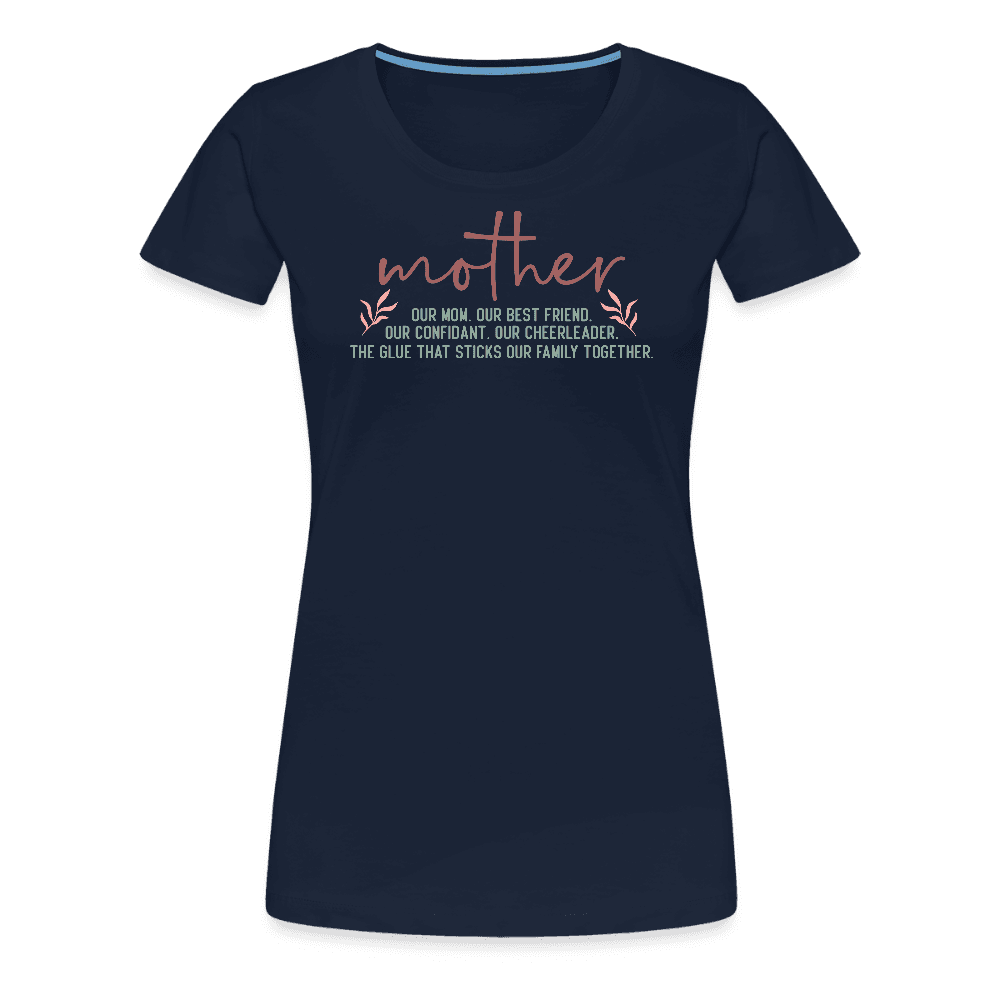 happy-prints.eu - Persponalisiertes Frauen Premium T-Shirt mit Spruch zum Muttertag - Motiv und Text kann adapitiert werden