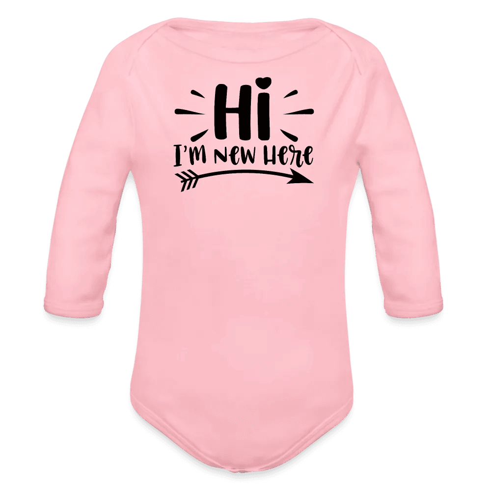 happy-prints.eu - Personalisierter Unisex Baby Bio-Langarm-Body mit Aufdruck - 100% Bio Baumwolle - bis Größe 80 bzw. 12 Monate - Strampler Body mit Tier - in vielen Farben und Größen - Bild, Motiv und Text sind individualisierbar