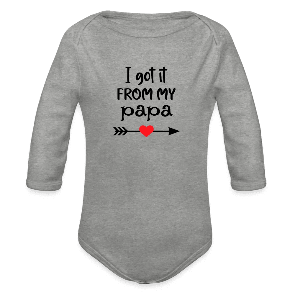 happy-prints.eu - Personalisierter Unisex Baby Bio-Langarm-Body mit Spruch - 100% Bio Baumwolle - bis Größe 80 bzw. 12 Monate - in vielen Farben und Größen - Bild, Motiv und Text sind individualisierbar