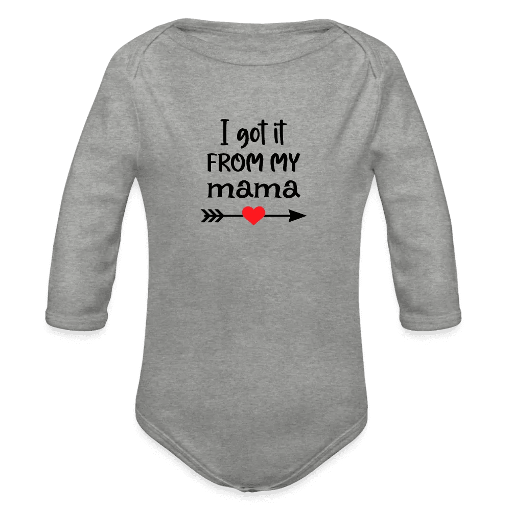 happy-prints.eu - Personalisierter Unisex Baby Bio-Langarm-Body mit Spruch - 100% Bio Baumwolle - bis Größe 80 bzw. 12 Monate - in vielen Farben und Größen - Bild, Motiv und Text sind individualisierbar