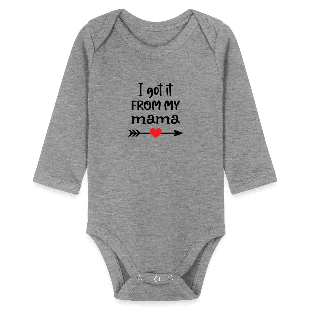 happy-prints.eu - Personalisierter Unisex Baby Bio-Langarm-Body mit Spruch - 100% Bio Baumwolle - bis Größe 80 bzw. 12 Monate - in vielen Farben und Größen - Bild, Motiv und Text sind individualisierbar