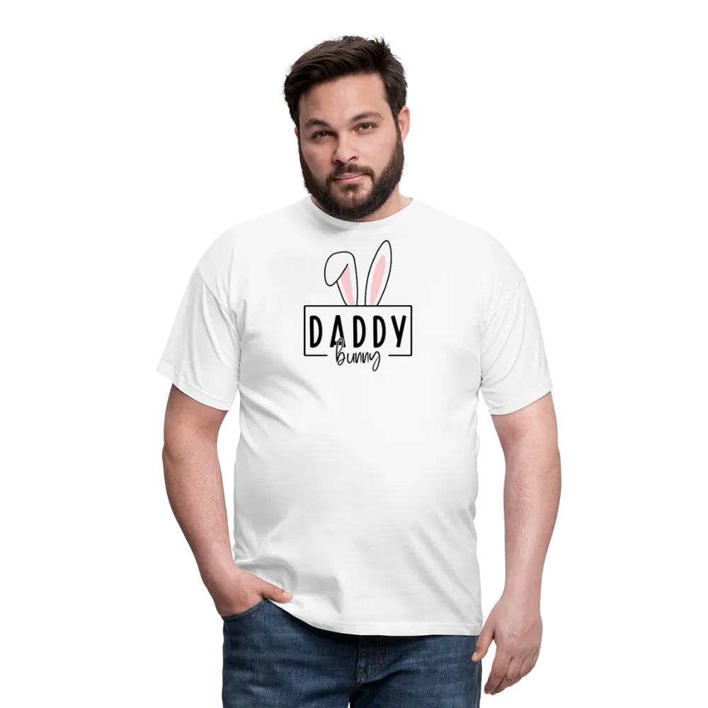 Personalisiertes T-Shirt für Männer mit Osterhasen Ohren und "Daddy Bunny" für Ostern - in vielen Farben - bis Größe 4XL - Motiv und Text individualisierbar -