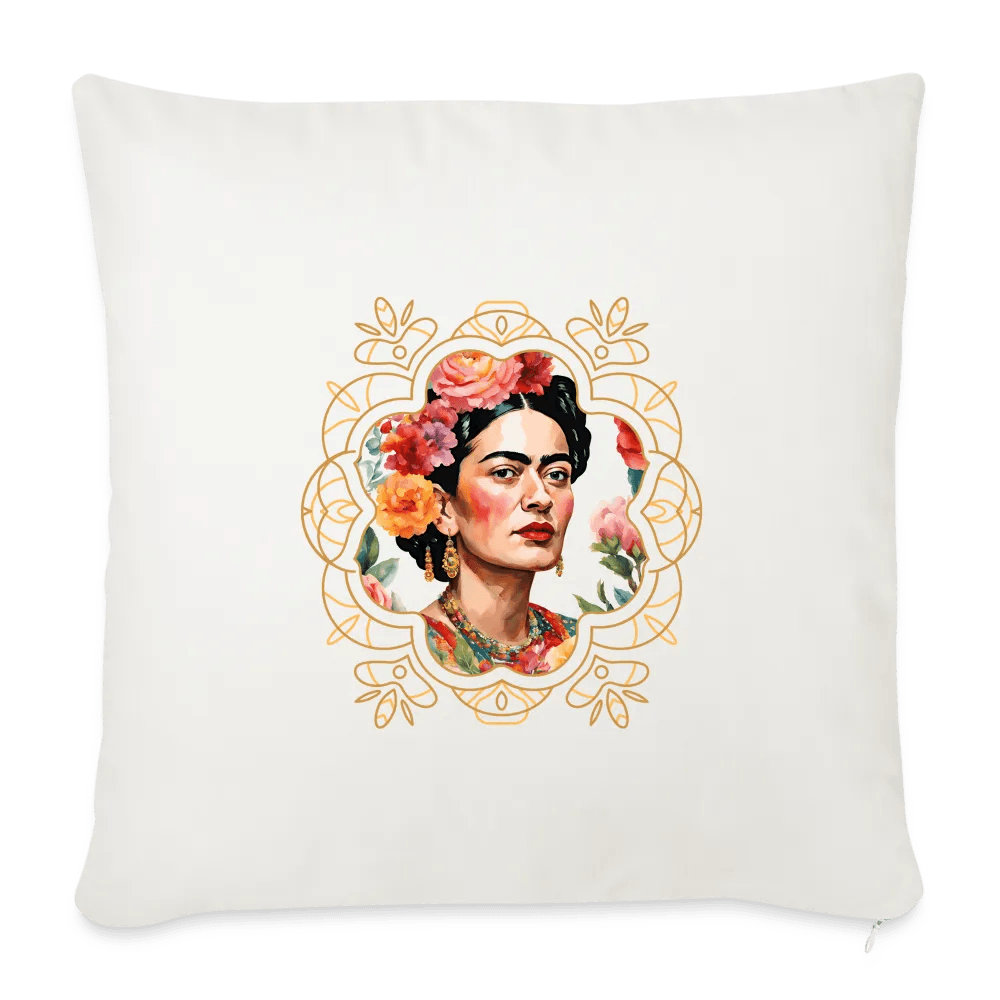 happy-prints.eu - Pesonalisiertes Sofakissen mit Füllung - Frida Kahlo modern interpretiert mit gold - tolle ergänzende Motive in dieser Serie - 44 x 44 cm - viele verschiedene Polsterfarben