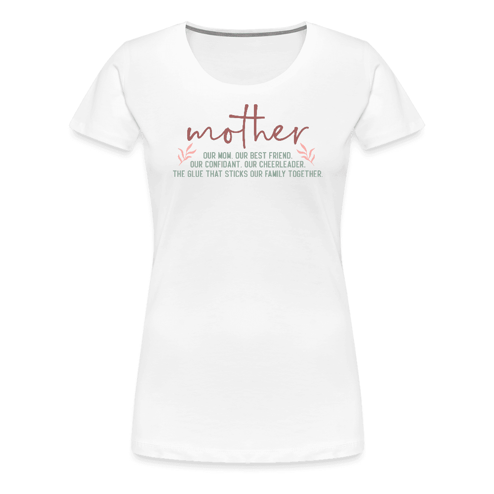 happy-prints.eu - Persponalisiertes Frauen Premium T-Shirt mit Spruch zum Muttertag - Motiv und Text kann adapitiert werden