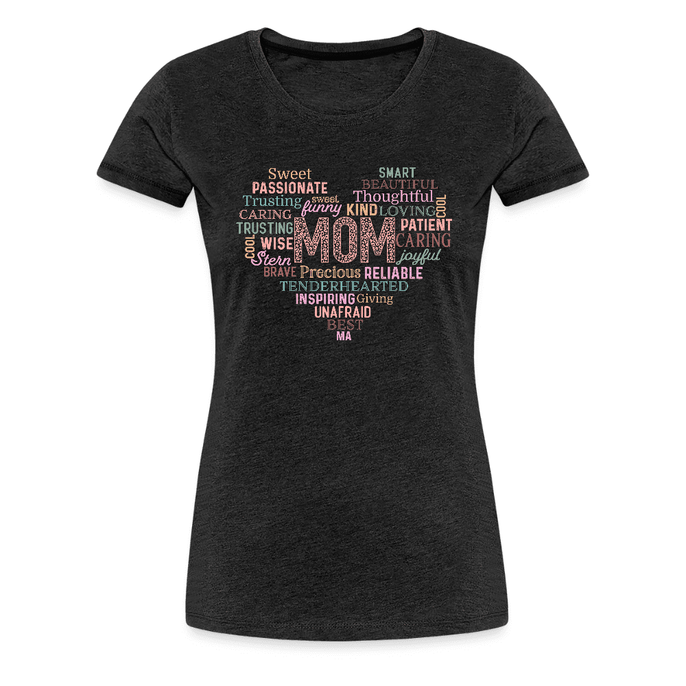 happy-prints.eu - Frauen Premium T-Shirt mit Herz - tolles Motiv zum Muttertag - Motiv und Text easy änderbar