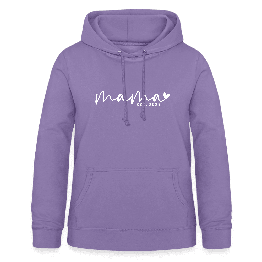 happy-prints.eu - Personalisierter Frauen Hoodie mit eigenem Design bedrucken - hier mit Mama - est. 2025 - Sweater mit Spruch bedrucken - viele Farben und Größen