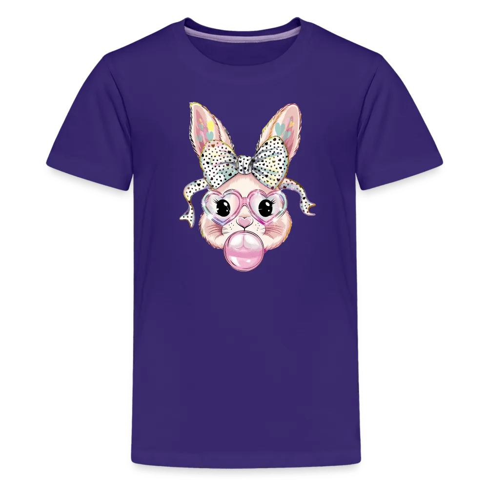 happy-prints.eu - Personalisiertes Kinder T-Shirt für Ostern - Frohe Ostern Shirt mit Osterhase, Masche, Brille und Kaugummi - Motiv, Text, Produkt und Bild leicht anpassbar - in vielen Größen (bis 164 / 12 Jahre) und Farben