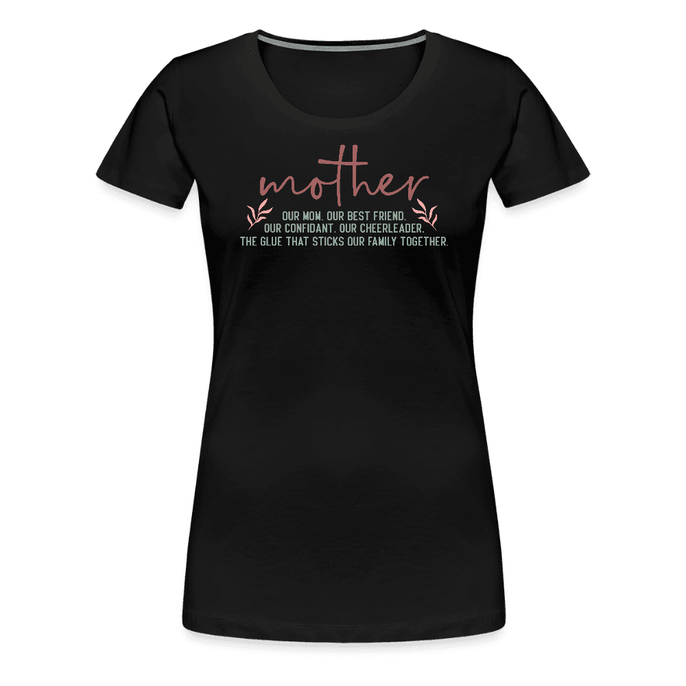 happy-prints.eu - Persponalisiertes Frauen Premium T-Shirt mit Spruch zum Muttertag - Motiv und Text kann adapitiert werden