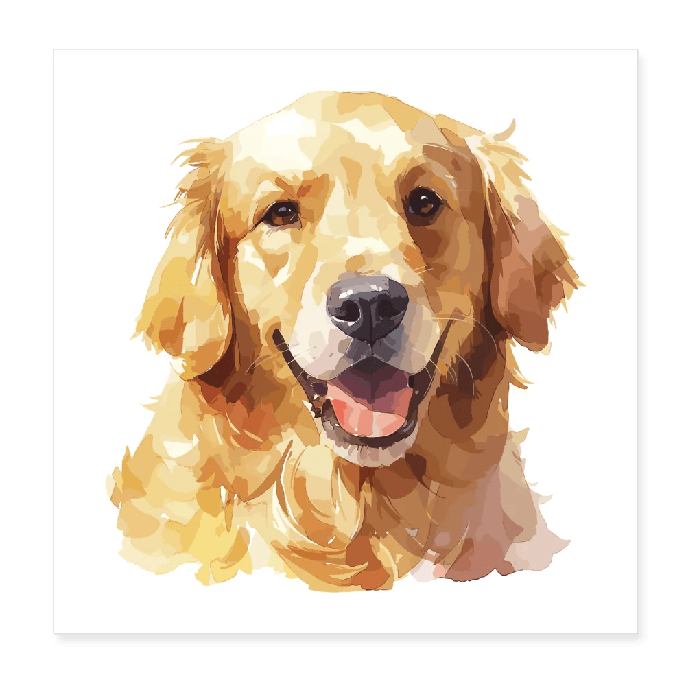 happy-prints.eu - Personalisiertes Poster mit Hund - Bild, Text und Motiv sind individualisierbar - 20x20 cm