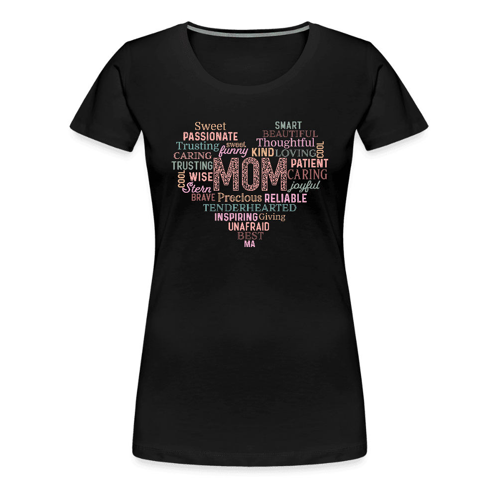happy-prints.eu - Frauen Premium T-Shirt mit Herz - tolles Motiv zum Muttertag - Motiv und Text easy änderbar