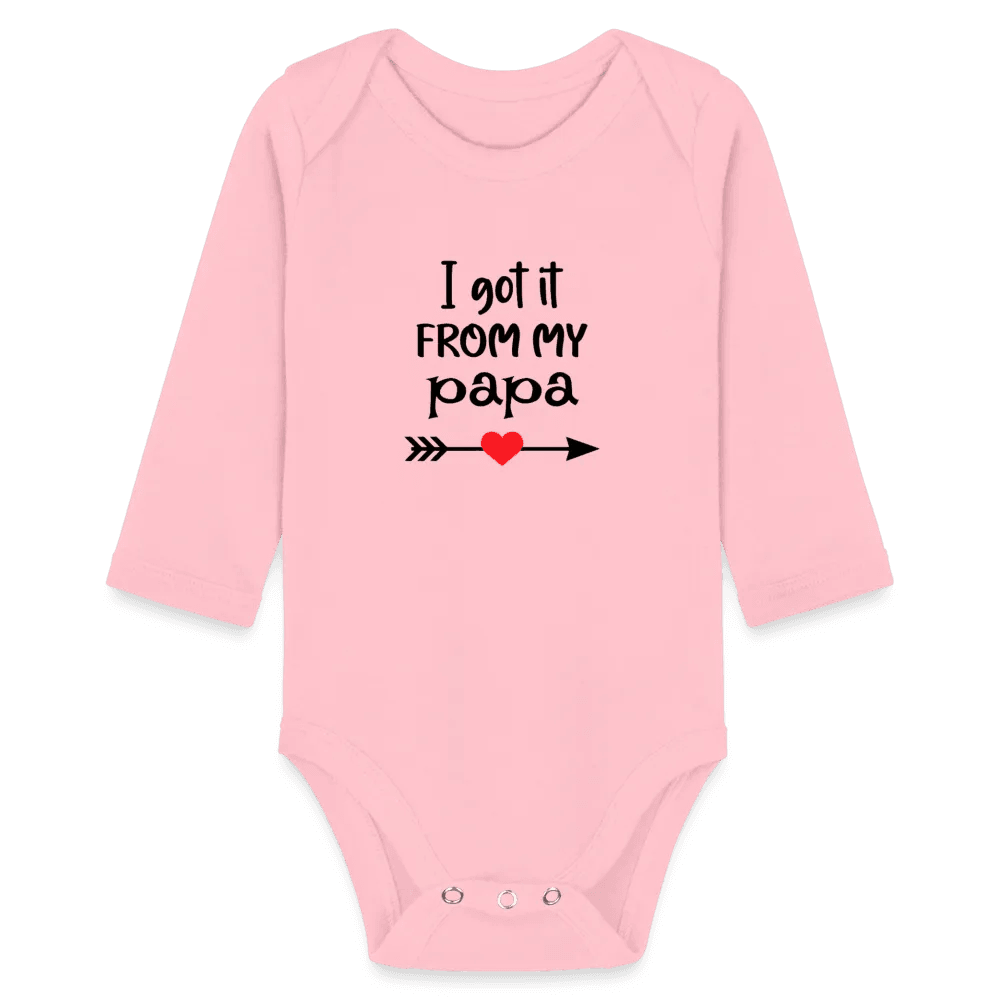 happy-prints.eu - Personalisierter Unisex Baby Bio-Langarm-Body mit Spruch - 100% Bio Baumwolle - bis Größe 80 bzw. 12 Monate - in vielen Farben und Größen - Bild, Motiv und Text sind individualisierbar