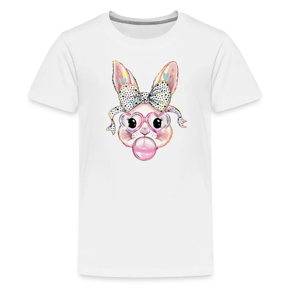 happy-prints.eu - Personalisiertes Kinder T-Shirt für Ostern - Frohe Ostern Shirt mit Osterhase, Masche, Brille und Kaugummi - Motiv, Text, Produkt und Bild leicht anpassbar - in vielen Größen (bis 164 / 12 Jahre) und Farben