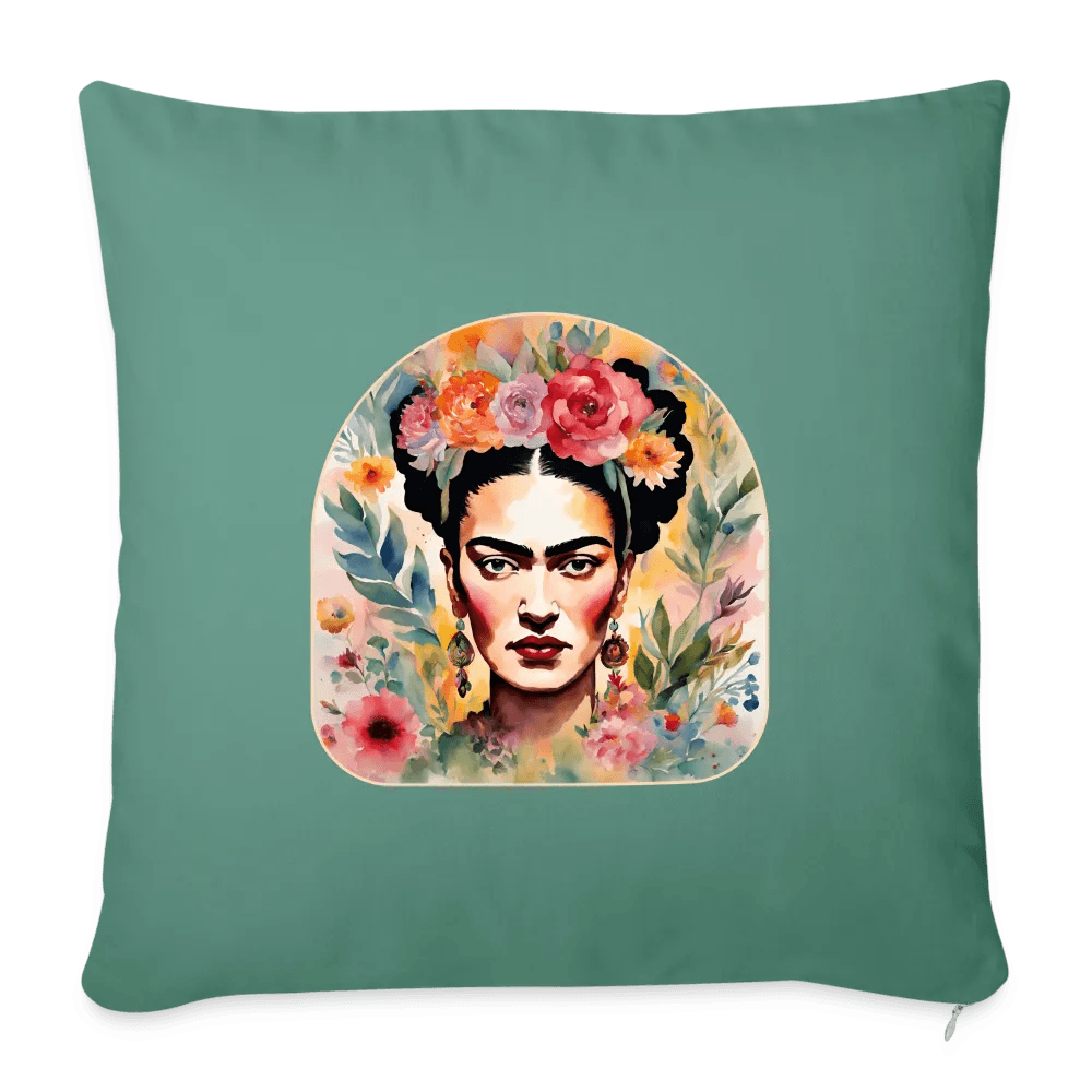 happy-prints.eu - Personalisiertes Sofakissen mit Füllung - Frida Kahlo abstrakt interpretiert - tolle ergänzende Motive in dieser Serie - 44 x 44 cm - viele verschiedene Polsterfarben