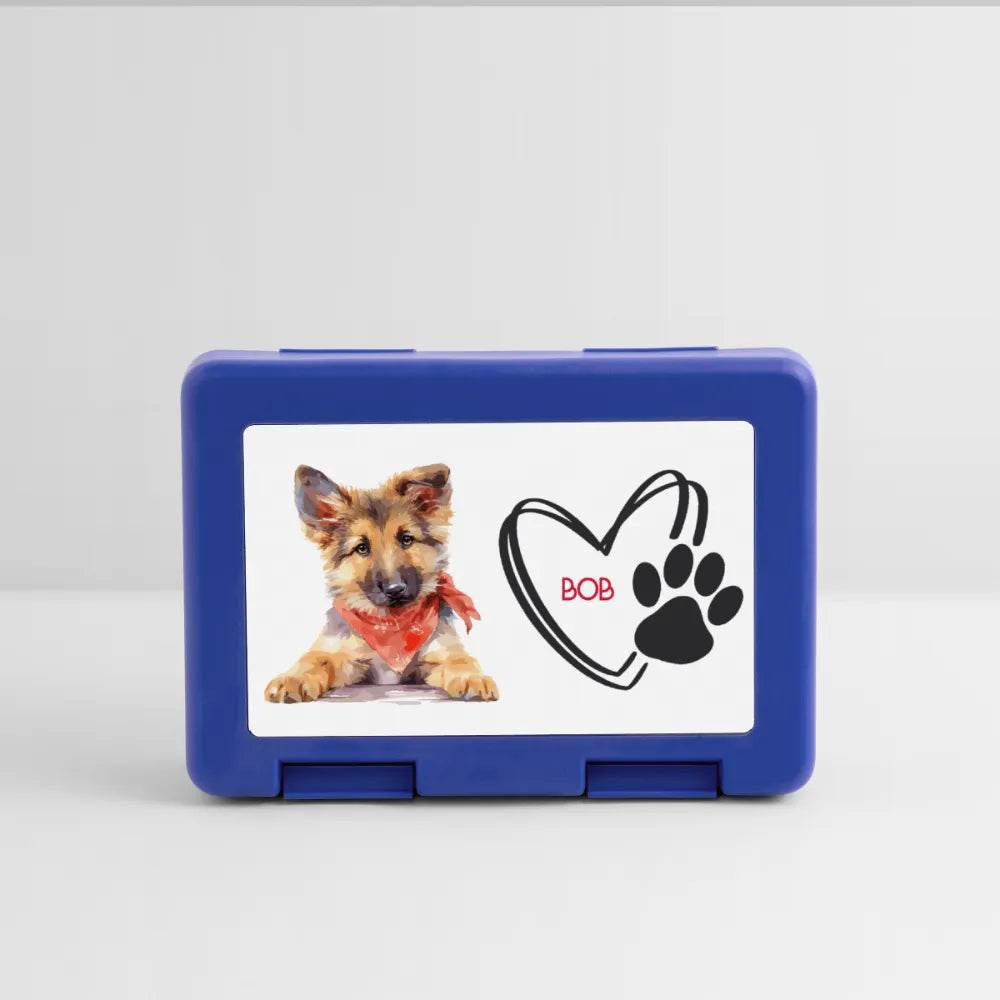 happy-prints.eu - Personalisierter Behälter für Hunde Leckerlis - Motiv und Text veränderbar - Bild des eigenen Hundes hochladbar
