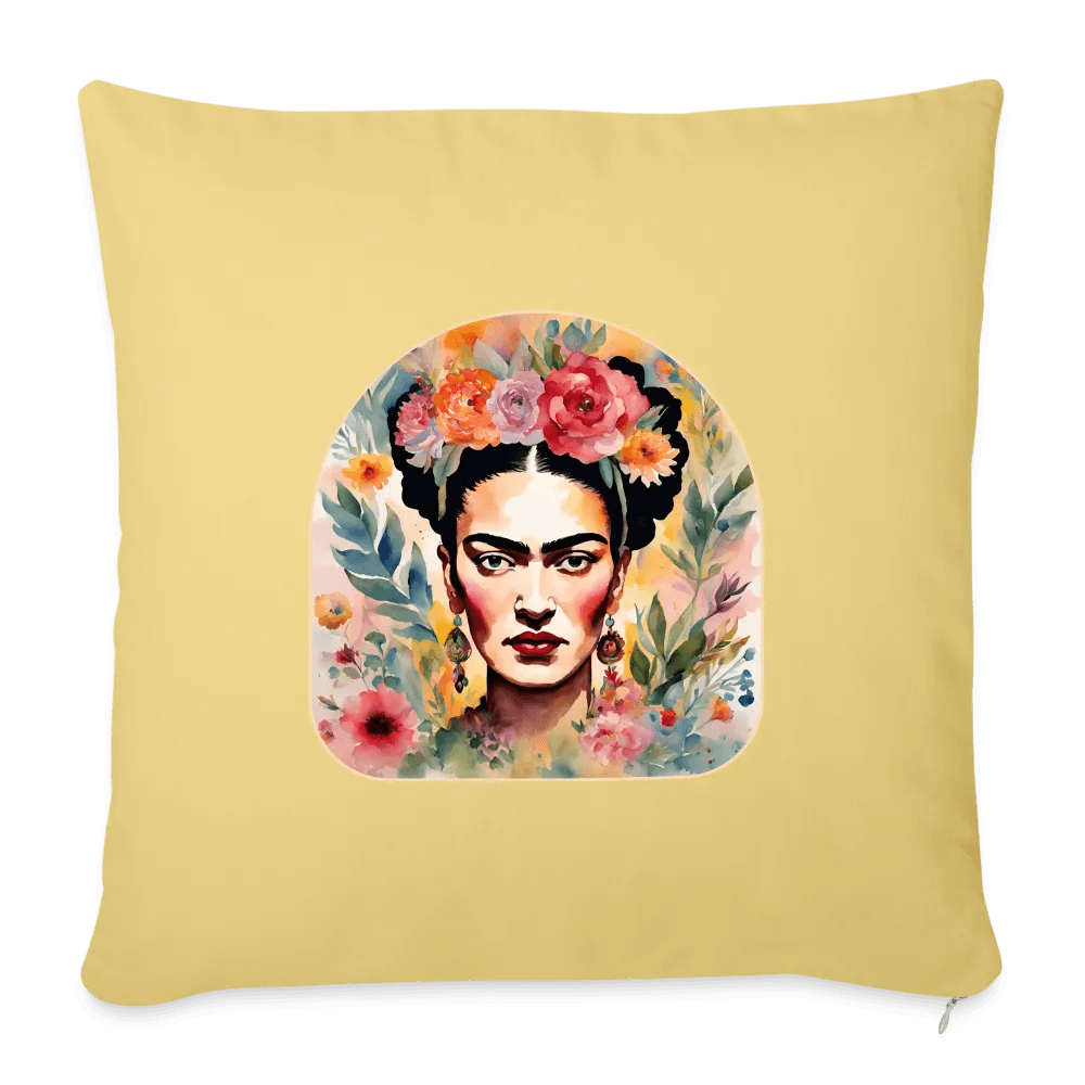 happy-prints.eu - Personalisiertes Sofakissen mit Füllung - Frida Kahlo abstrakt interpretiert - tolle ergänzende Motive in dieser Serie - 44 x 44 cm - viele verschiedene Polsterfarben