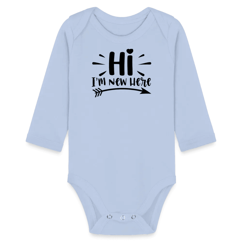 happy-prints.eu - Personalisierter Unisex Baby Bio-Langarm-Body mit Aufdruck - 100% Bio Baumwolle - bis Größe 80 bzw. 12 Monate - Strampler Body mit Tier - in vielen Farben und Größen - Bild, Motiv und Text sind individualisierbar