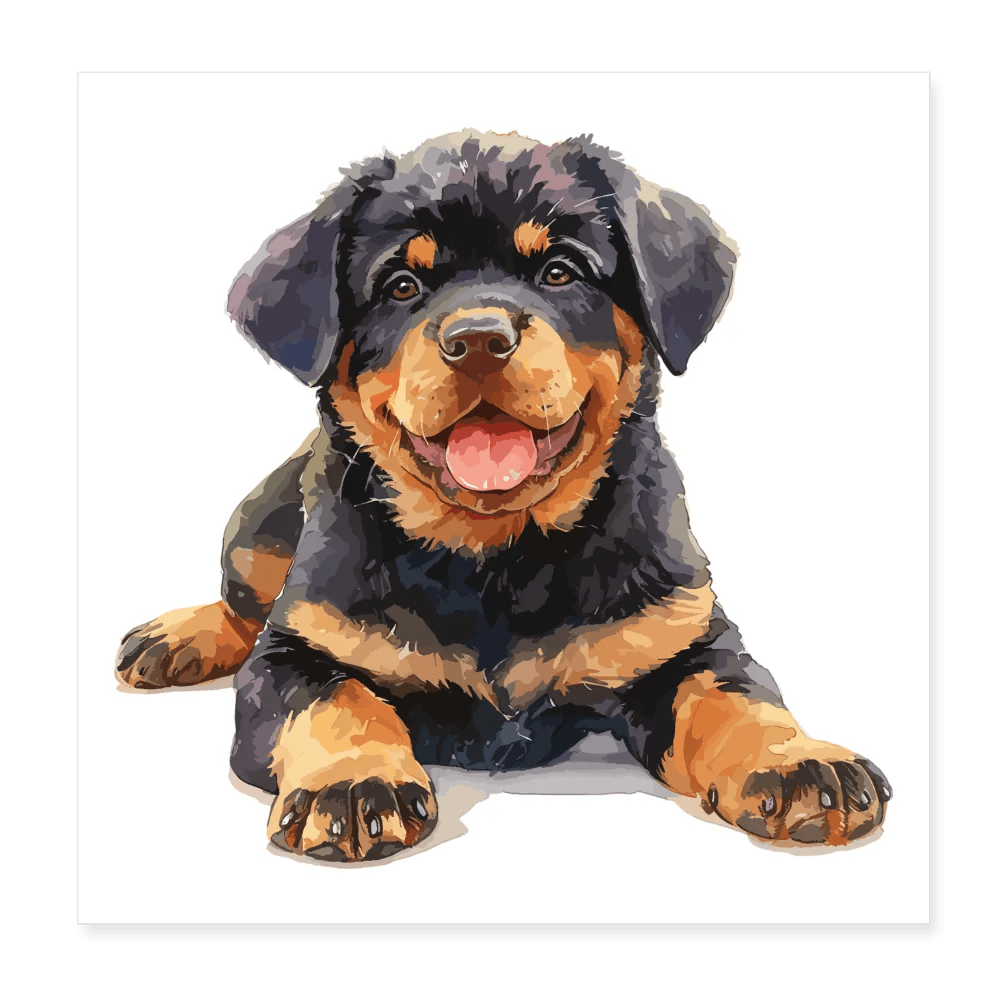 happy-prints.eu - Personalisiertes Poster mit Hund - Bild, Text und Motiv sind individualisierbar - 20x20 cm