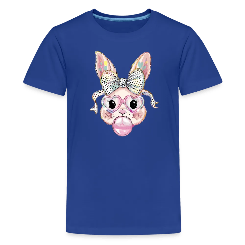 happy-prints.eu - Personalisiertes Kinder T-Shirt für Ostern - Frohe Ostern Shirt mit Osterhase, Masche, Brille und Kaugummi - Motiv, Text, Produkt und Bild leicht anpassbar - in vielen Größen (bis 164 / 12 Jahre) und Farben