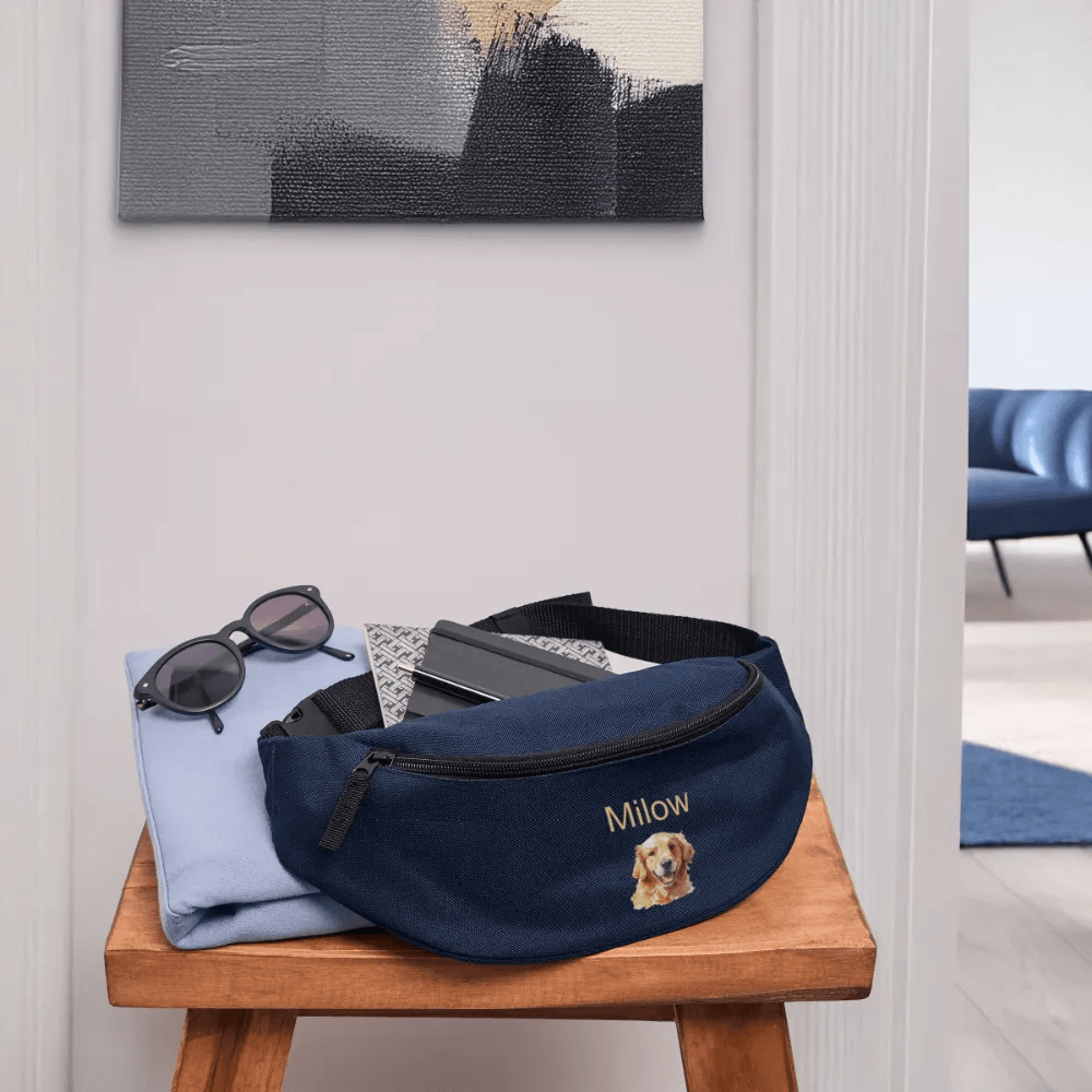 happy-prints.eu - Personalisierte Gürteltasche für Hunde - Leckerli Tasche - in verschiedenen Farben - Bild, Motiv und Text änderbar