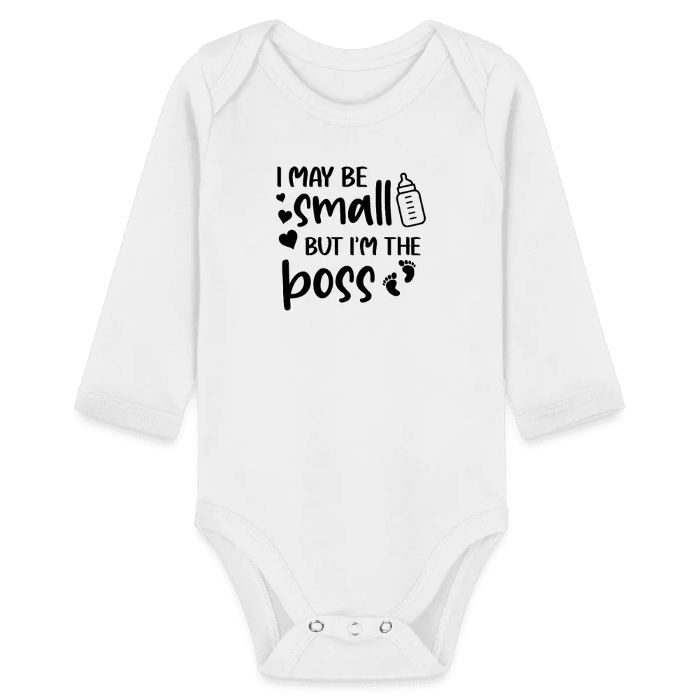 happy-prints.eu - Personalisierter Unisex Baby Bio-Langarm-Body - 100% Bio Baumwolle - bis Größe 80 bzw. 12 Monate - in vielen Farben und Größen - Bild, Motiv und Text sind individualisierbar