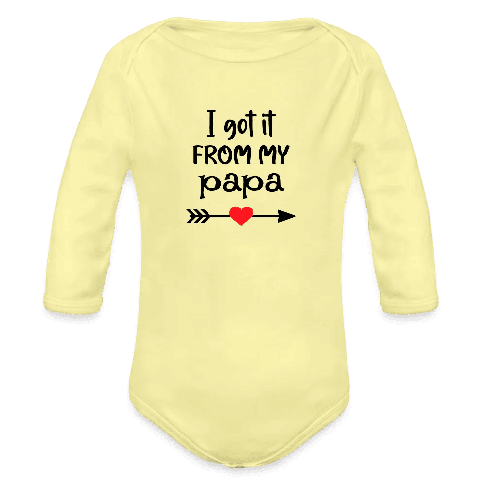 happy-prints.eu - Personalisierter Unisex Baby Bio-Langarm-Body mit Spruch - 100% Bio Baumwolle - bis Größe 80 bzw. 12 Monate - in vielen Farben und Größen - Bild, Motiv und Text sind individualisierbar