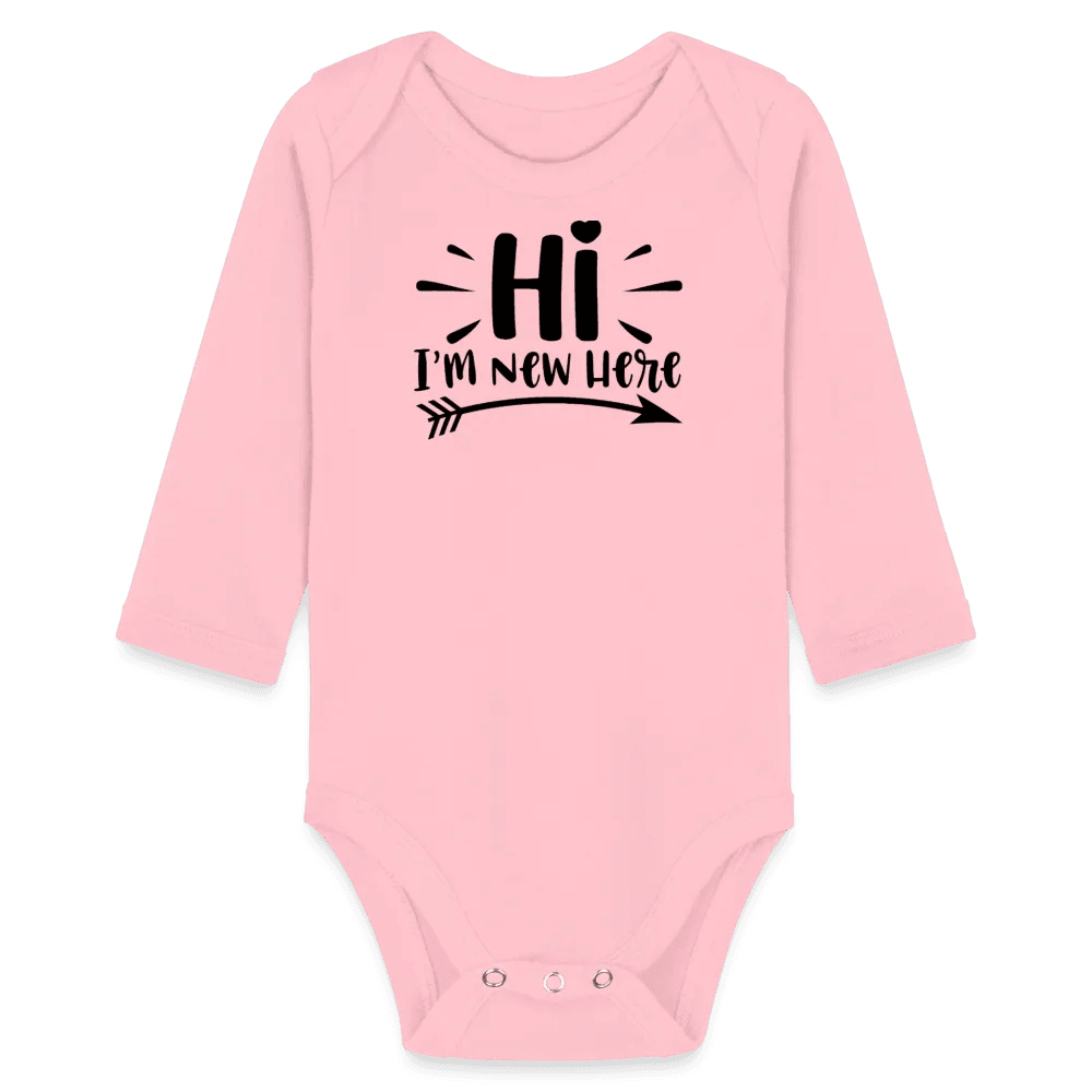 happy-prints.eu - Personalisierter Unisex Baby Bio-Langarm-Body mit Aufdruck - 100% Bio Baumwolle - bis Größe 80 bzw. 12 Monate - Strampler Body mit Tier - in vielen Farben und Größen - Bild, Motiv und Text sind individualisierbar