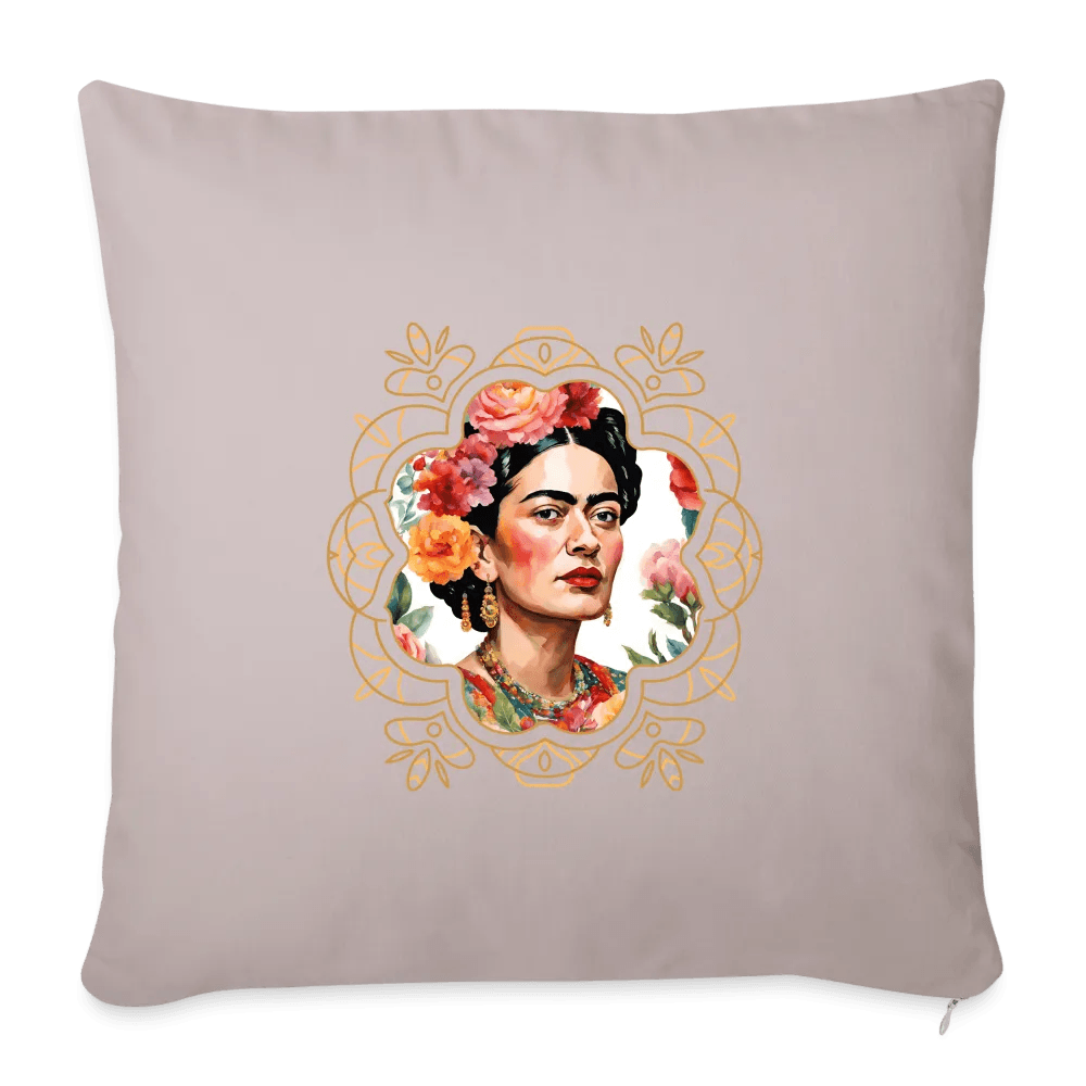 happy-prints.eu - Pesonalisiertes Sofakissen mit Füllung - Frida Kahlo modern interpretiert mit gold - tolle ergänzende Motive in dieser Serie - 44 x 44 cm - viele verschiedene Polsterfarben