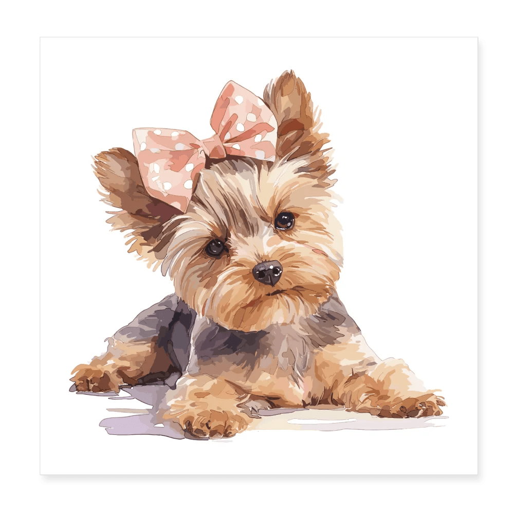 happy-prints.eu - Personalisiertes Poster mit Hund - Bild, Text und Motiv sind individualisierbar - 20x20 cm