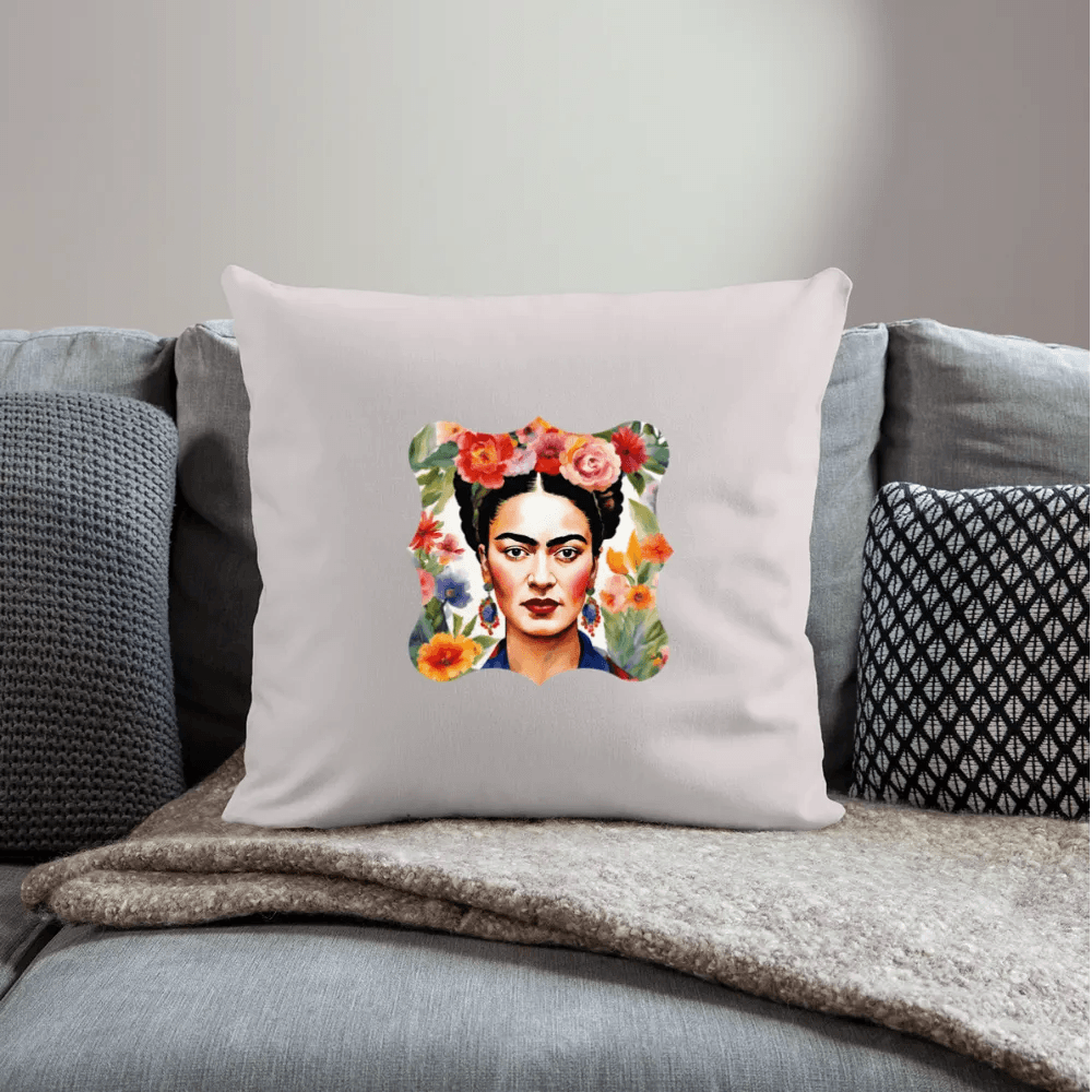 happy-prints.eu - Personalisiertes Sofakissen mit Füllung - Frida Kahlo abstrakt interpretiert - tolle ergänzende Motive in dieser Serie - 44 x 44 cm - viele verschiedene Polsterfarben
