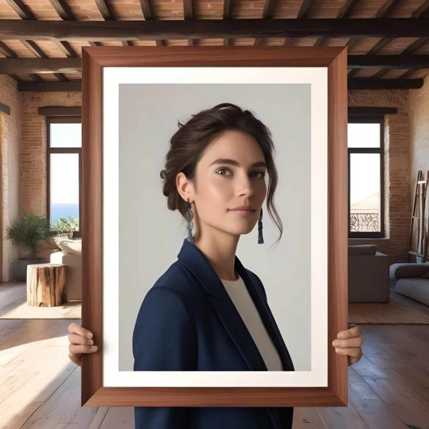happy-prints.eu - Personalisierte Sternenkarte mit Gebirge bei Nacht mit Name, Spruch, Datum und Uhrzeit auf schwarz - verschiedene Größen für Poster oder mit Rahmen