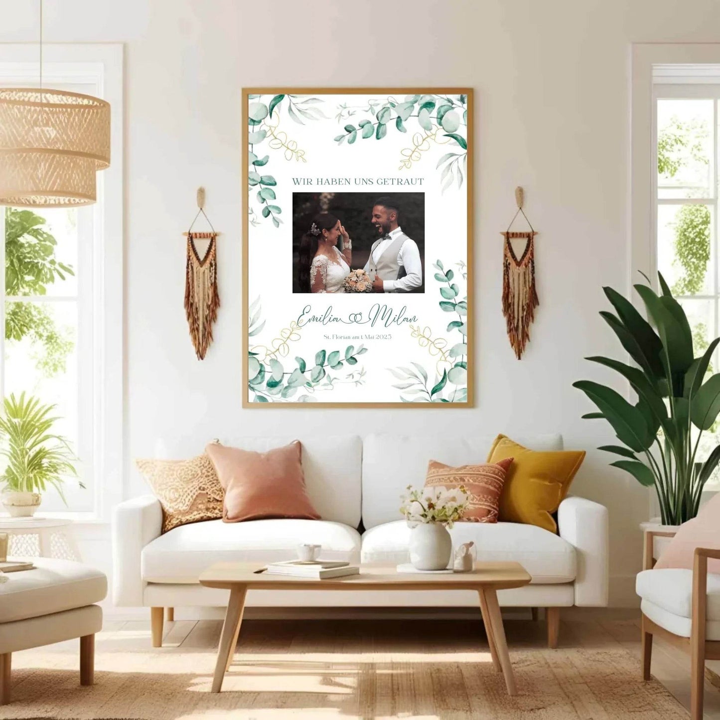 happy-prints.eu - Personalisiertes Poster zur Hochzeit - mit eigenem Bild und individuellem Text