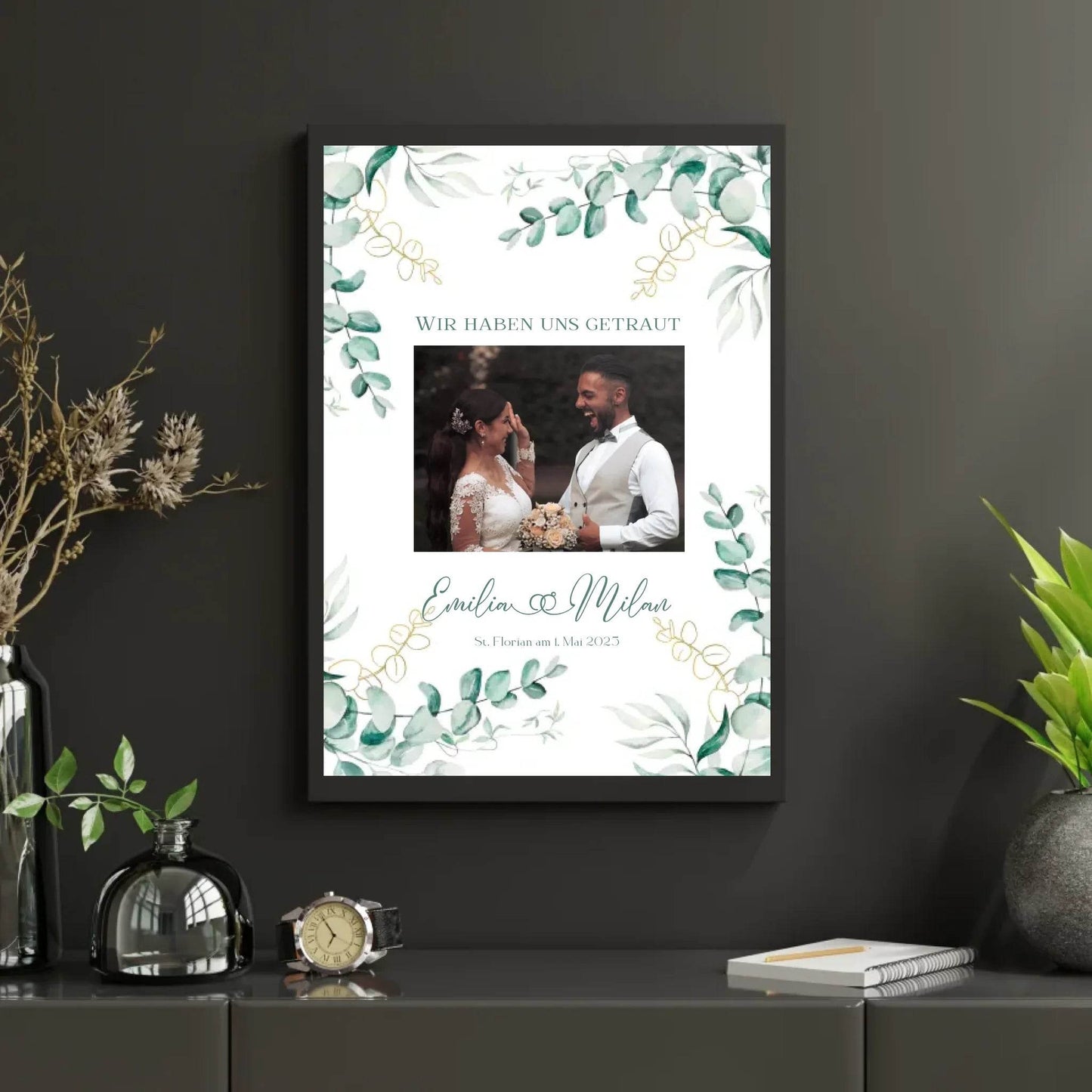 happy-prints.eu - Personalisiertes Poster zur Hochzeit - mit eigenem Bild und individuellem Text